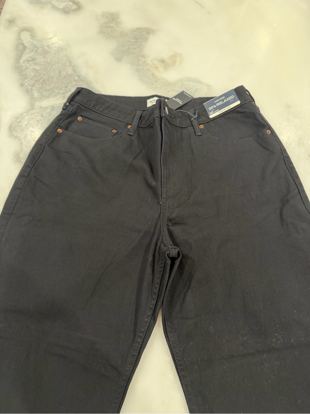 Abercrombie Black Relaxed Fit Jeans